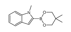 2-(5,5-Dimethyl-1,3,2-dioxaborinan-2-yl)-1-methyl-1H-indole Structure