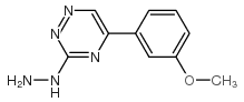 [5-(3-methoxyphenyl)-1,2,4-triazin-3-yl]hydrazine structure