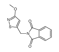 2-[(3-methoxy-1,2-thiazol-5-yl)methyl]isoindole-1,3-dione结构式