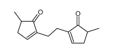 5-methyl-2-[2-(4-methyl-5-oxocyclopenten-1-yl)ethyl]cyclopent-2-en-1-one结构式