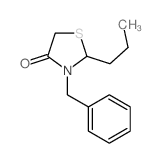 4-Thiazolidinone,3-(phenylmethyl)-2-propyl-结构式