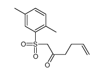 1-(2,5-dimethylphenyl)sulfonylhex-5-en-2-one结构式