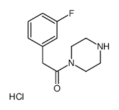 2-(3-fluorophenyl)-1-piperazin-1-ylethanone,hydrochloride Structure