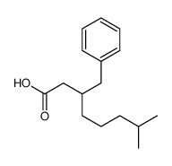 3-benzyl-7-methyl-octanoic acid结构式