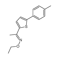 (E)-N-ethoxy-1-[5-(4-methylphenyl)thiophen-2-yl]ethanimine Structure