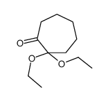 2,2-diethoxycycloheptan-1-one结构式