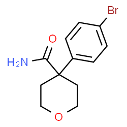 4-(4-Bromophenyl)tetrahydro-2H-pyran-4-carboxamide structure