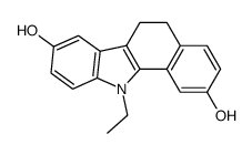 11-ethyl-6,11-dihydro-3,9-dihydroxy-5H-benzocarbazole Structure