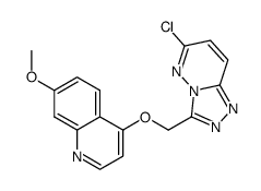 4-((6-chloro-[1,2,4]triazolopyridazin-3-yl)methoxy)-7-methoxyquinoline结构式