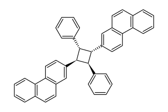 (1α,2α,3β,4β)-1,3-Di-2-phenanthryl-2,4-diphenylcyclobutan Structure