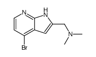 1-(4-Bromo-1H-pyrrolo[2,3-b]pyridin-2-yl)-N,N-dimethylmethanamine Structure