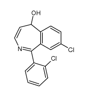 8-chloro-1-(2-chlorophenyl)-5H-2-benzazepin-5-ol Structure