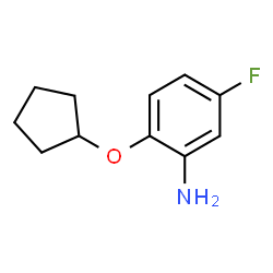 2-(Cyclopentyloxy)-5-fluoroaniline结构式