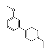 1-ethyl-4-(3-methoxyphenyl)-1,2,3,6-tetrahydropyridine结构式