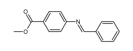 N-benzylidene-4-methoxycarbonylaniline Structure