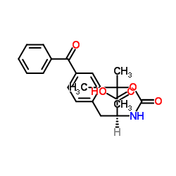 Boc-L-4-benzoylphenylalanine Structure