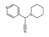 2-piperidin-1-yl-2-pyridin-4-ylacetonitrile Structure