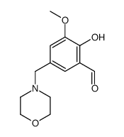 2-hydroxy-3-methoxy-5-morpholin-4-ylmethyl-benzaldehyde Structure