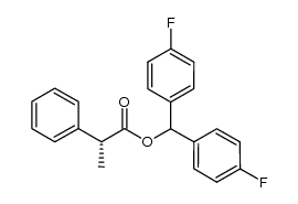 di(4-fluorophenyl)methyl (R)-2-phenylpropanoate Structure