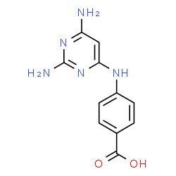 2,4-diamino-6-p-carboxyanilinopyrimidine Structure