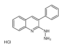 2-Hydrazino-3-phenylquinoline hydrochloride结构式