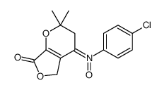 N-(4-chlorophenyl)-2,2-dimethyl-7-oxo-3,5-dihydrofuro[3,4-b]pyran-4-imine oxide Structure