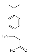 (3R)-3-amino-3-(4-propan-2-ylphenyl)propanoic acid结构式