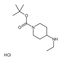 4-乙基氨基-哌啶-1-羧酸叔丁酯盐酸盐结构式