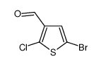 5-bromo-2-chlorothiophene-3-carbaldehyde structure