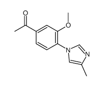 1-[3-methoxy-4-(4-methyl-1H-imidazol-1-yl)phenyl]ethanone图片