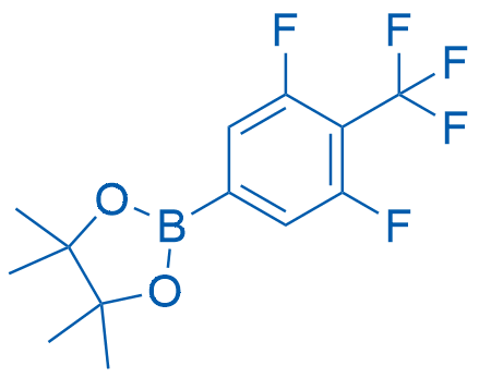 2-(3,5-Difluoro-4-(trifluoromethyl)phenyl)-4,4,5,5-tetramethyl-1,3,2-dioxaborolane picture