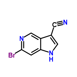 6-Bromo-1H-pyrrolo[3,2-c]pyridine-3-carbonitrile Structure