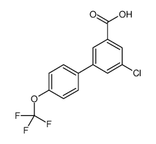 3-chloro-5-[4-(trifluoromethoxy)phenyl]benzoic acid Structure