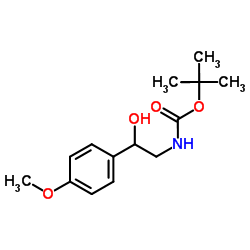 [2-HYDROXY-2-(4-METHOXY-PHENYL)-ETHYL]-CARBAMIC ACID TERT-BUTYL ESTER picture