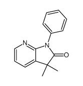 1,3-dihydro-3,3-dimethyl-1-phenyl-2H-pyrrolo<2,3-b>pyridin-2-one Structure