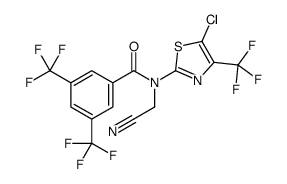 N-[5-chloro-4-(trifluoromethyl)-1,3-thiazol-2-yl]-N-(cyanomethyl)-3,5-bis(trifluoromethyl)benzamide Structure