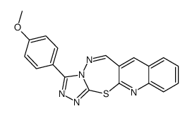 3-(4-Methoxyphenyl)-1,2,4-triazolo(3',4':2,3)(1,3,4)thiadiazepino(7,6-b)quinoline Structure