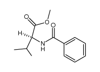 (2S)-2-(benzoylamino)-3-methylbutyric acid methyl ester结构式