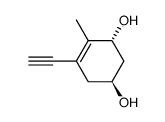 (3R,5S)-1-ethynyl-3,5-dihydroxy-2-methylcyclohex-1-ene Structure