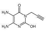 5,6-diamino-3-prop-2-ynyl-1H-pyrimidine-2,4-dione结构式