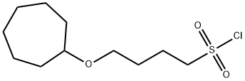 4-(Cycloheptyloxy)butane-1-sulfonyl chloride Structure