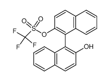 2'-trifluoromethanesulfonyloxy-[1,1'-binaphthalen]-2-ol结构式