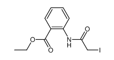 2-(Iodacetylamino)benzoesaeure-ethylester Structure