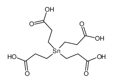 Tetrakis-<2-carboxy-ethyl>-zinn Structure