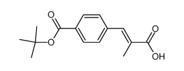 Benzoic acid, 4-(2-carboxy-1-propenyl)-, 1-(1,1-dimethylethyl) ester, (E)- (9CI) structure