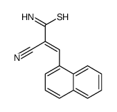 2-cyano-3-naphthalen-1-ylprop-2-enethioamide Structure