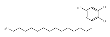 5-methyl-3-n-pentadecylcatechol Structure