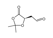 2-[(4R)-2,2-dimethyl-5-oxo-1,3-dioxolan-4-yl]acetaldehyde结构式