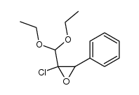 2-chloro-2-(diethoxymethyl)-3-phenyloxirane结构式