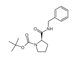 [N-benzyl-α-N-Boc]-D-prolinamide Structure